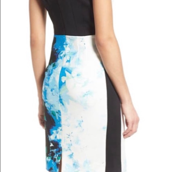'Dakota' Floral Print Sleeveless Scuba Dress - Picture 3 of 7